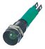 CML Innovative Technologies Green Panel Mount Indicator, 24V, 8mm Mounting Hole Size, Solder Tab Termination, IP67