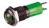 Indicador LED CML Innovative Technologies, Verde, lente prominente, marco Negro, Ø montaje 14mm, 12V