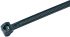 HellermannTyton Cable Tie, Outside Serrated, 150mm x 4.6 mm, Black Polyamide 6.6 (PA66), Pk-100