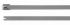 HellermannTyton Cable Tie, Roller Ball, 201mm x 7.9 mm, Metallic 304 Stainless Steel, Pk-50