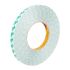 3M 9087 White Double Sided Plastic Tape, 0.26mm Thick, 5.2 N/cm, PVC Backing, 12mm x 50m