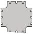 Legrand Steel Mounting Plate for Use with Atlantic Enclosure, 172 x 172 x 2mm