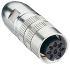 Lumberg 6 Pole Din Socket, DIN EN 60529, 5A, 250 V ac IP68, Screw On, Female, Cable Mount