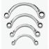RS PRO 4-Piece Spanner Set, 3/8 x 7/16 → 3/4 x 7/8 in, Chrome Vanadium Steel