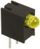 Dialight 551-0707F, Yellow Right Angle PCB LED Indicator, Through Hole 7.5 V