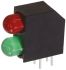 Dialight LED Anzeige PCB-Montage Grün, Rot 2 x LEDs THT Rechtwinklig 4-Pins 50 ° 2 V, 2,2 V