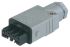 Hirschmann ST Leistungssteckverbinder Buchse Grau, 250 V, 400 V / 10A, Kabelmontage IP54