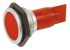 Signal Construct Red Panel Mount Indicator, 230V ac, 30mm Mounting Hole Size, IP67