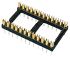 E-TEC 2.54mm Pitch Vertical 28 Way, Through Hole Turned Pin Open Frame IC Dip Socket, 1A