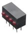 Kingbright NYÁK-ra szerelhető LED állapotjelző Vörös Derékszögű, Átmenő furat, 4 db LED, 40 °, 2.5 V