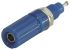 Sato Parts Blue Female Binding Post, 4 mm Connector, Solder Termination, 10A, 125V