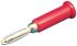 Sato Parts Red Male Banana Plug, 4 mm Connector, Solder Termination, 3A, 30V
