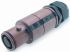 ITT Cannon, Veam Snaplock IP65 Brown Cable Mount 1P Industrial Power Plug, Rated At 250A, 1.0 kV