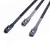 RS PRO Cable Tie, Double Locking, 132mm x 9 mm, Black Nylon, Pk-100