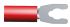 Krimpovací plochý konektor, řada: PLASTI-GRIP, izolovaný, M3.5 barva Červená, max. AWG: 16AWG, min. AWG: 22AWG, 0.26mm²