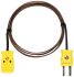 Fluke Straight Female/Male Thermocouple Extension Cable for Use with Type J Thermometer