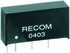 Recom RE Isolated DC-DC Converter, 12V dc/ 83mA Output, 13.5 → 14.5 V dc Input, 1W, Through Hole, +85°C Max Temp
