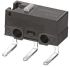 Omron Mikroschalter Stift Stößel-Betätiger Linkswinklige Leiterplatte, 3 A @ 125 V AC, SPDT IP 40 1,47 N -25°C - +65°C