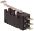 Omron Simulated Roller Lever Actuated Micro Switch, Solder Terminal, 100 mA @ 30 V dc, SPDT-NO/NC, IP67