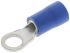 JST, FV Insulated Ring Terminal, 5mm Stud Size, 1mm² to 2.6mm² Wire Size, Blue