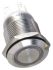 EOZ Single Pole Double Throw (SPDT) Momentary White LED Push Button Switch, IP65, 19.2 (Dia.)mm, Panel Mount