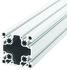 Bosch Rexroth Silver Aluminium Profile Strut, 90 x 90 mm, 10mm Groove, 3000mm Length