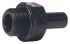 John Guest PM Series Straight Threaded Adaptor, G 1/8 Male to Push In 3.2 mm, Threaded-to-Tube Connection Style