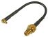 RF Solutions Black Female SMA to Male MMCX RG174 Coaxial Cable 100mm