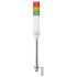 Schneider Electric Harmony XVC6 Series Red/Green/Amber Buzzer Signal Tower, 3 Lights, 24 V ac/dc, Tube Mount