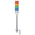 Schneider Electric Harmony XVC4 Series Red/Green/Amber/Blue/Clear Signal Tower, 5 Lights, 24 V ac/dc, Tube Mount