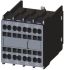 Siemens 2 常闭 + 2 常开辅助触头, 扣入式安装, 6 A 直流、10 A 交流, 250 V 直流、690 V 交流, 3RH2911-2FB22