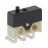 ZF Button Subminiature Micro Switch, Left Angle PCB Terminal, 500 mA @ 30 V dc, SPDT