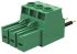Amphenol Communications Solutions 7.62mm Pitch 4 Way Pluggable Terminal Block, Plug, Cable Mount, Screw Down Termination