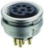 Lumberg Circular Connector, 6 Contacts, Front Mount, M16 Connector, Socket, Female, IP68, 03 Series