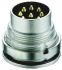 Lumberg Circular Connector, 8 Contacts, Rear Mount, M16 Connector, Plug, Male, IP68, 03 Series