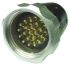 Amphenol Socapex 标准圆形连接器插头, 19芯, 电缆安装, 焊接, IP55, SLFMD419AR