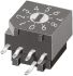 KNITTER-SWITCH 10 Way Through Hole DIP Switch, Rotary Flush Actuator