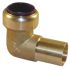 Pegler Yorkshire Brass Pipe Fitting, 90° Push Fit Street Elbow, Female to Male 15mm