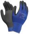 Guantes de trabajo Ansell serie HyFlex 11-618, talla 9, L de Nylon Azul con recubrimiento de Poliuretano, Uso general