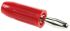 Mueller Electric 4 mm Red Male Banana Plug, 15A