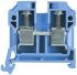 Weidmuller SAK Series Blue Feed Through Terminal Block, 10mm², Single-Level, Screw Termination