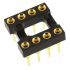 TE Connectivity 2.54mm Pitch Vertical 8 Way, Through Hole Turned Pin Open Frame IC Dip Socket, 3A