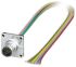 菲尼克斯电气 8芯传感器执行器电缆, M12, 500mm长 1441561