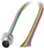 Phoenix Contact Male 12 way M12 to Sensor Actuator Cable, 500mm