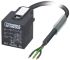 Phoenix Contact Female DIN 43650 Form A to Sensor Actuator Cable, 3 Core, 3m