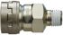 SMC Structural Steel Male Pneumatic Quick Connect Coupling, R 1/4 Male Threaded