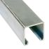 Unistrut 41 x 41mm Galvanised Steel Plain Channel, 3m Long