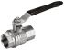 RS PRO Nickel Plated Brass Full Bore, 2 Way, Ball Valve, BSPP 38.1mm, 40bar Operating Pressure
