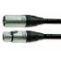 Van Damme Male 3 Pin XLR to Female 3 Pin XLR Cable, Black, 1m