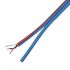 Van Damme 4 Core Speaker Cable, 0.18 mm² CSA, 100m, Blue/Red